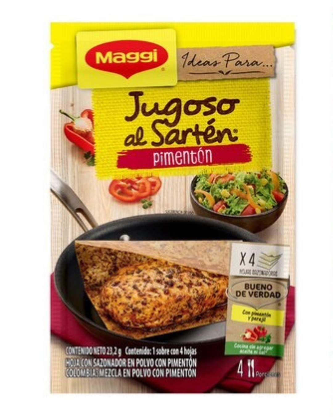 MAGGI- Jugoso al sarten (Pimentón)